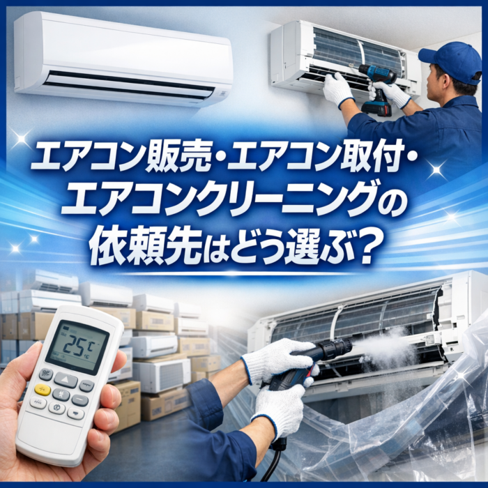 エアコン販売・エアコン取付・エアコンクリーニングの依頼先はどう選ぶ？