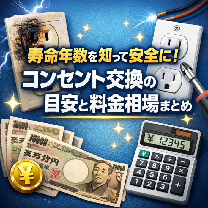 寿命年数を知って安全に！コンセント交換の目安と料金相場まとめ